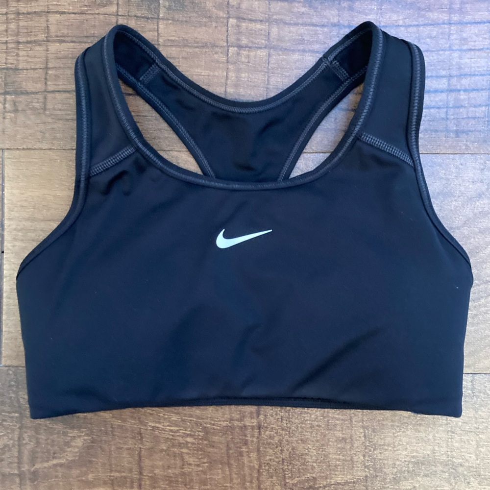 Nike Women's Black Sports Bra Gym Fit Racerback w/ Removable Pads Women’s S
